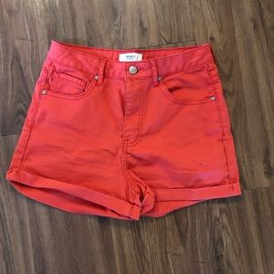 Forever 21 red high waist shorts Size 26